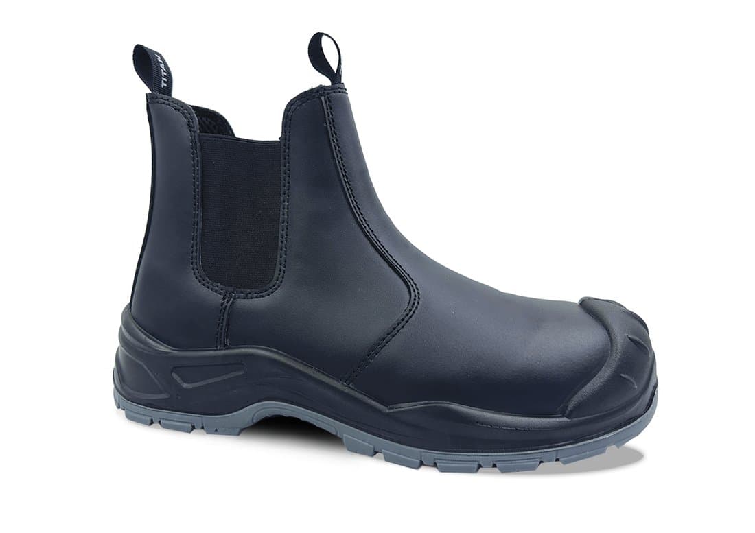 Titan Dealer Black Safety Boot, Black